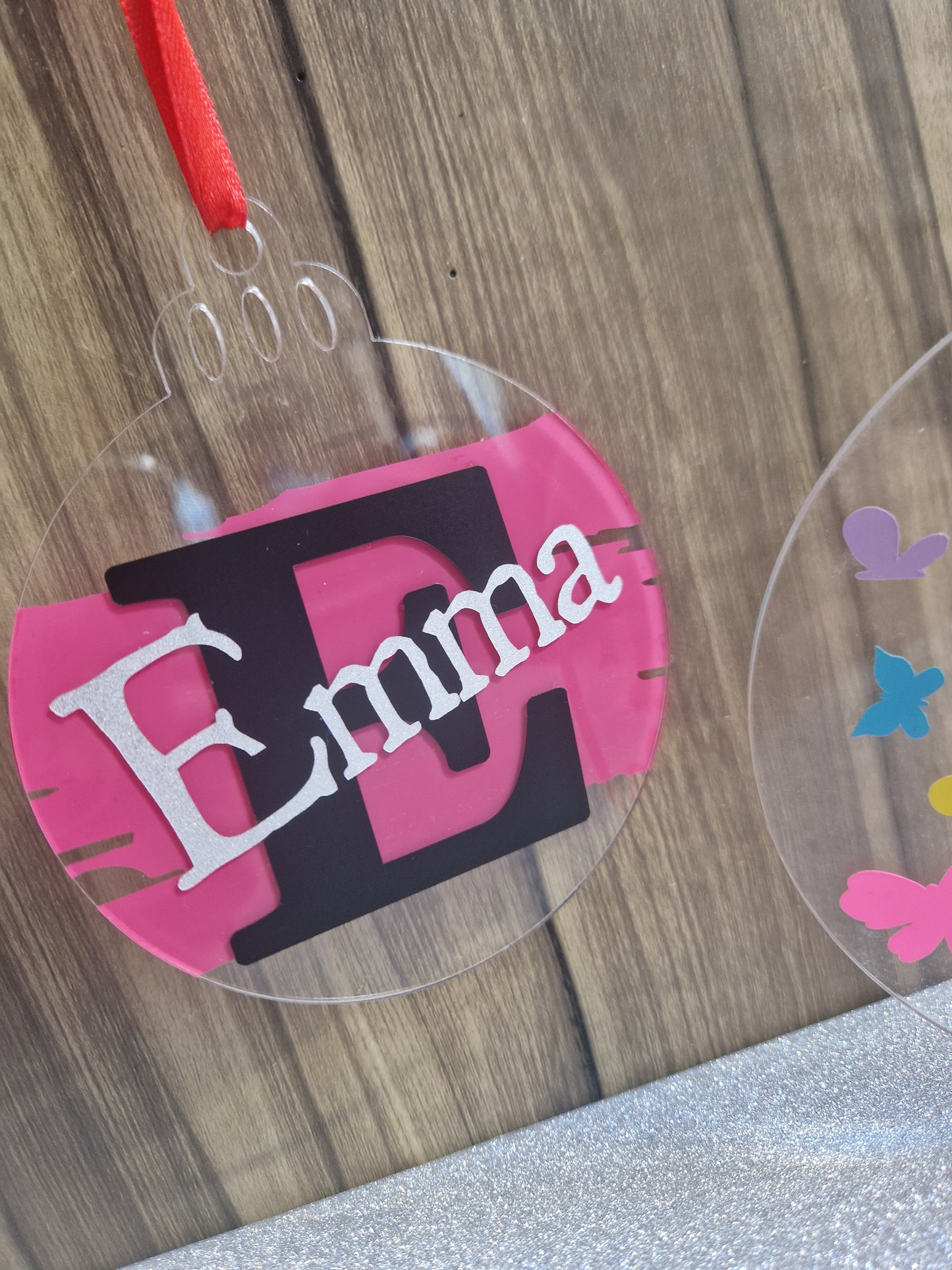 Personalised Christmas Tree Acrylic Decoration