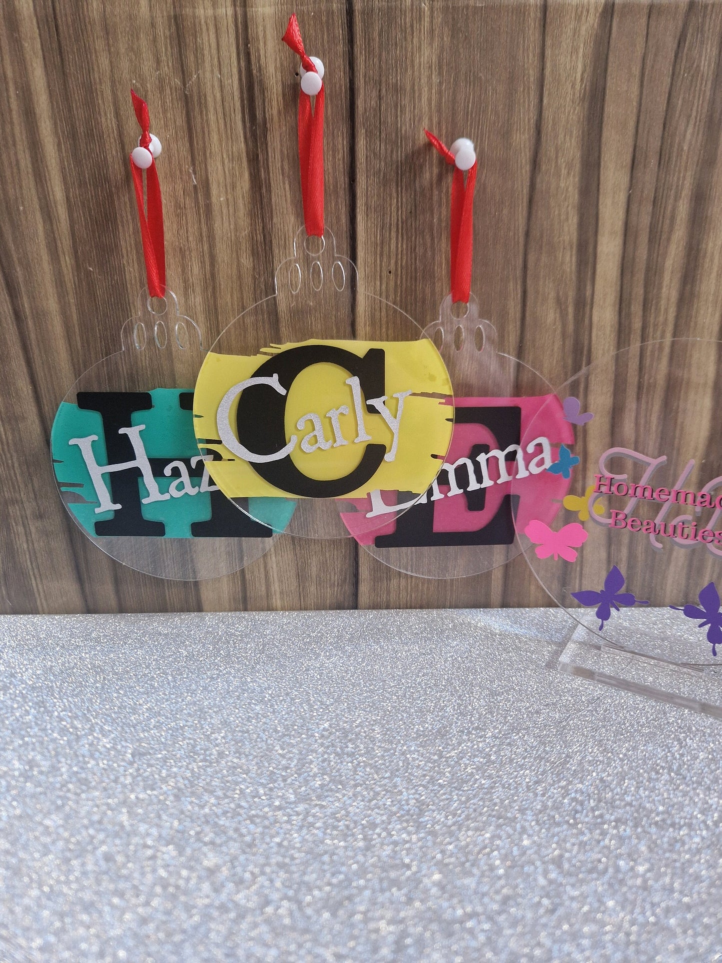 Personalised Christmas Tree Acrylic Decoration