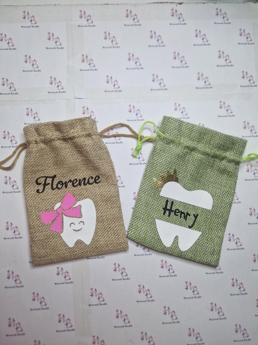 Personalised Tooth Fairy Bags