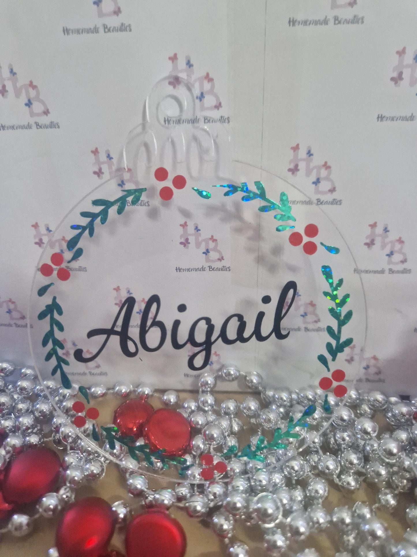Personalised Christmas Tree Acrylic Decoration