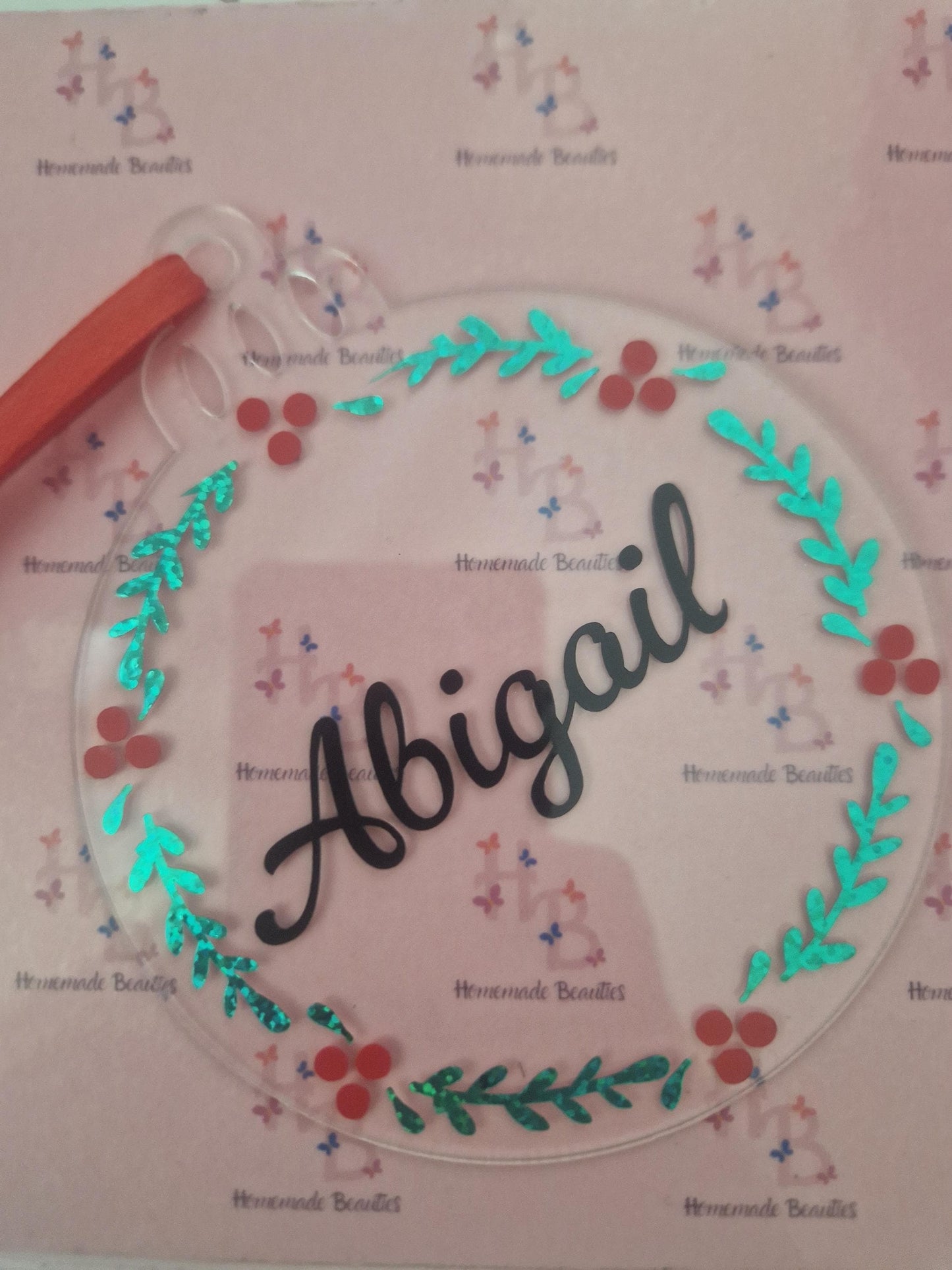 Personalised Christmas Tree Acrylic Decoration